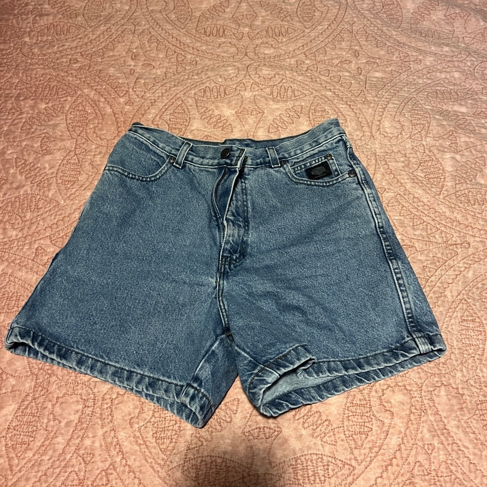 SOLD! Vintage Harley Davidson Denim Shorts